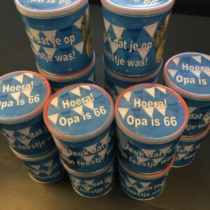 Pringlesbus feest bedankje