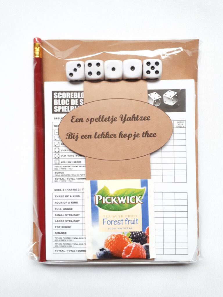 Spel yahtzee - Kinderfeestcompleet