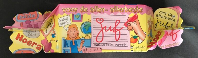 Snoep verpakking juf - Kinderfeestcompleet