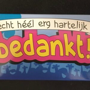 Snoep verpakking bedankt