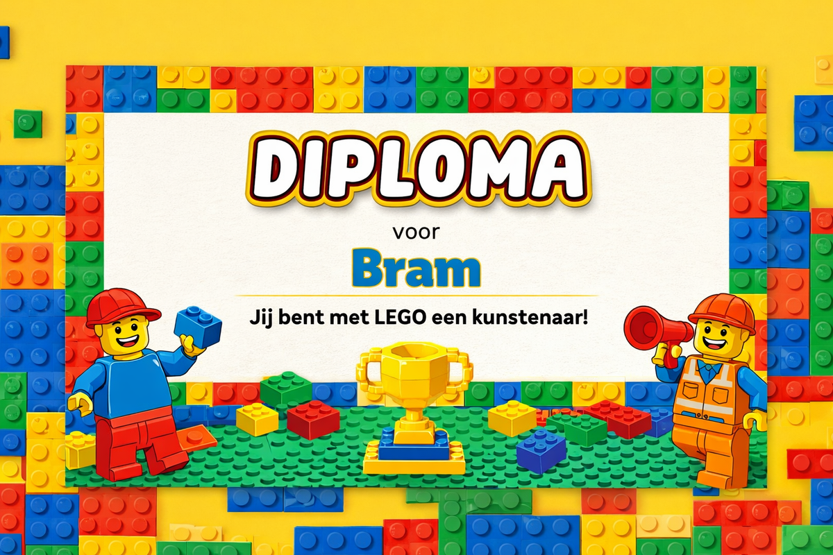 Diploma 1 legofeest