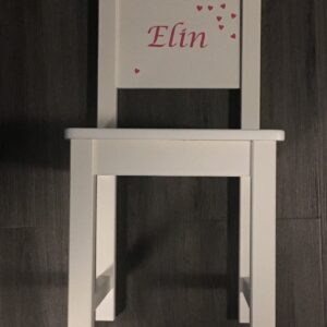 Stoeltje met bedrukking flex folie