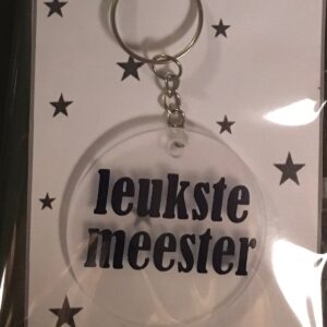 Leuke sleutelhanger transparant