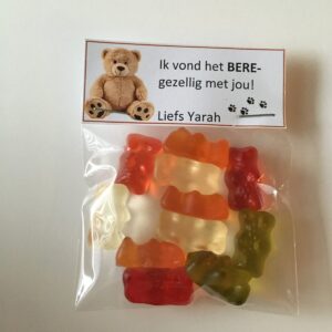 Mini traktatie bere-gezellig