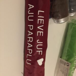 Paraplu met tekst