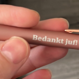 Mooie pen voor juf!