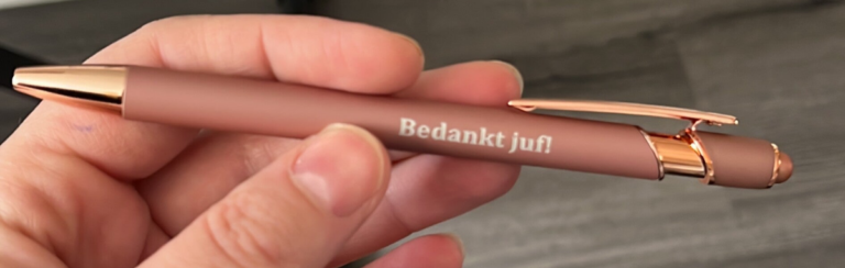 Mooie pen voor juf! - Kinderfeestcompleet