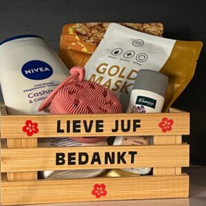 Verwen kistje juf meester