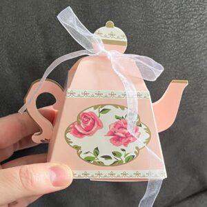 Theepotje doosje voor juf/ high tea