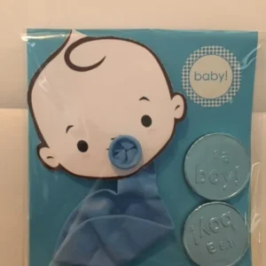 baby ballon en chocolademunten