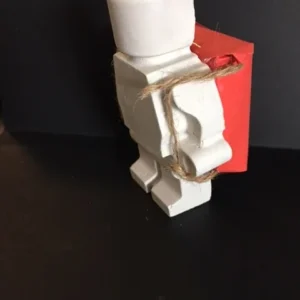 legoman stoepkrijt met rugtas