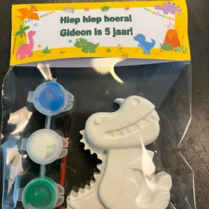 Verfsetje gips figuur