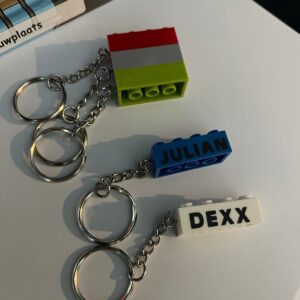 Lego sleutelhanger met naam
