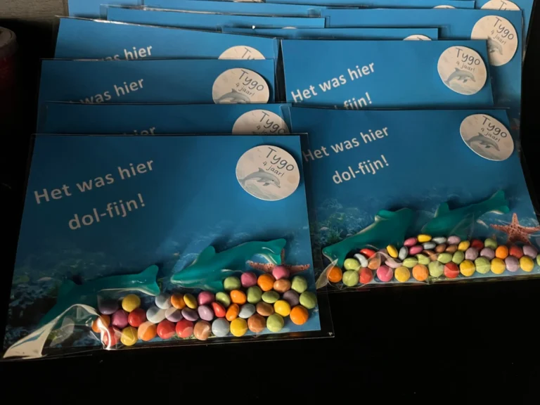 traktatie afscheid het was hier dolfijn! - Kinderfeestcompleet