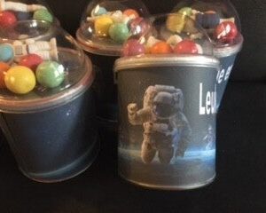 uitdeeldoosje ruimtevaart/ astronaut feestje